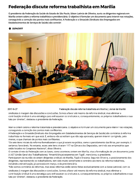 Junho/2017 - Jornal da Manhã Marília